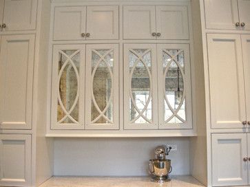 Antiqued Mirror Kitchen Cabinets contemporary-kitchen Mirror Kitchen Cabinets, Mirrored Kitchen Cabinet, Mirror Kitchen, Mirrored Cabinet Doors, Mirrored Cabinets, Antique Kitchen Cabinets, Glass Kitchen Cabinets, Antiqued Mirror, Kitchen Remodel Design