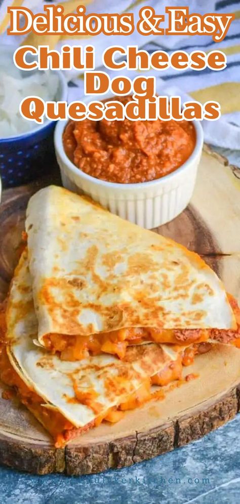 Hot Dog Quesadilla, Chili Cheese Recipes, Vegan Chilli Cheese Dogs, Best Chili Cheese Dogs, Hotdogs Recipes, Chili Cheese Dog Recipe, Chilli Cheese Dogs, Chili Cheese Hot Dog Boats, Get Stuffed