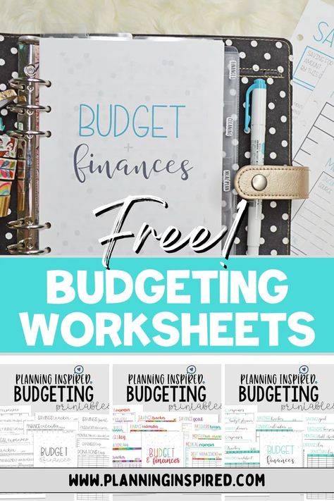 Free Printable Budget Worksheets - Planning Inspired Budget Binder Free Printables Templates, Free Budgeting Printables, Happy Planner Budget Printable Free, Monthly Budget Printable Free Worksheets, A6 Budget Binder Free Printables, Free Budget Printables 2023, Zero Based Budget Printable Free, Biweekly Budget Printable Free, Budget Templates Printable Free