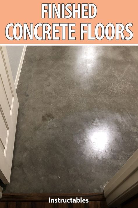 Finish Concrete Floor, Refinish Concrete Floors, Refinishing Concrete Floors, Refinished Concrete Floors, Concrete Floor Transition, Concrete Floor Diy, Finished Concrete Floors, How To Remove Carpet, Concrete Floors Diy