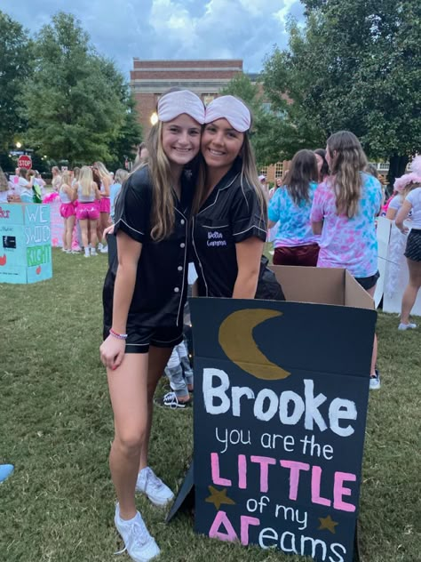 Big Sis Lil Sis Poster Ideas, Little Of My Dreams Reveal Sorority, Big Sister Reveal Ideas Cheer, Fun Big Little Reveal Themes, Sister Reveal Ideas, Big Little Reveal Poster, Big Little Signs, Big Sis Lil Sis Reveal Ideas, Taylor Swift Big Little Reveal