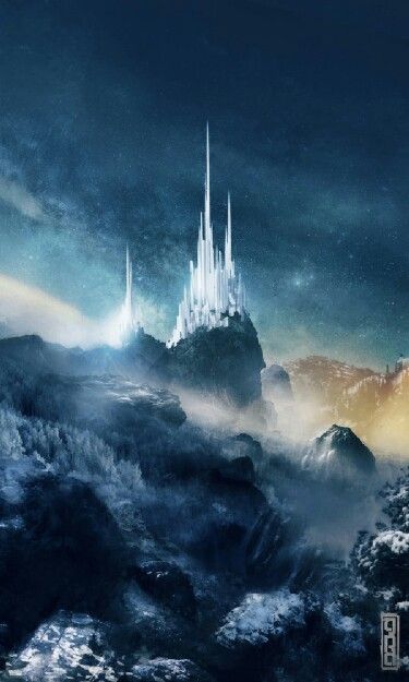 Ice Castle, Build A Snowman, Fantasy Castle, Fantasy City, Fantasy Setting, Fantasy Places, Matte Painting, Fantasy Art Landscapes, Fantasy Concept Art