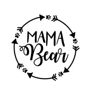 Foto Transfer, Image Svg, Looks Black, Cricut Projects Vinyl, Mama Bear, Cricut Crafts, Cricut Projects, Silhouette Cameo, Cricut Design