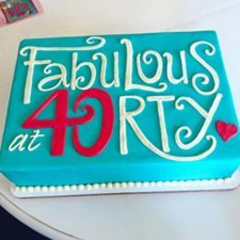 Fabulous fortieth birthday cake #50thbirthday #50th #birthday #cake 40th Birthday Cake For Women, Birthday Sheet Cake, Cake For Women, Birthday Cake Cookies, Fortieth Birthday, 50th Birthday Gag Gifts, 40th Birthday Quotes, Purple Cakes Birthday, 50th Birthday Quotes