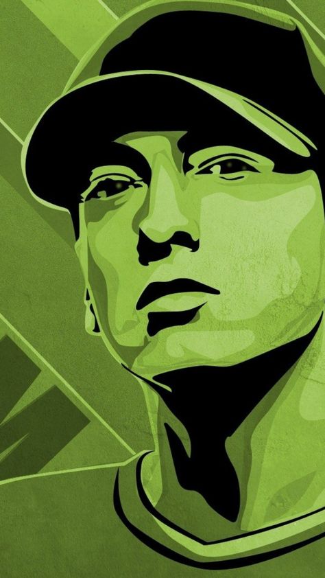 Eminem Illustration Cap Green IPhone 6 Plus HD Wallpaper Check more at https://freepikpsd.com/eminem-illustration-cap-green-iphone-6-plus-hd-wallpaper/1430561/ Rap God Eminem, Eminem Wallpaper Iphone, Eminem Poster, Images Pop Art, Eminem Wallpapers, Eminem Photos, Green Pictures, Rap God, Gallery Website