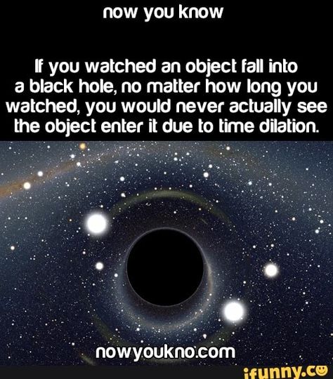 Black Hole Quotes Life, Facts About Black Holes, Time Dilation, Astronomy Facts, Cool Science Facts, Space Facts, Event Horizon, Mind Blowing Facts, Wow Facts