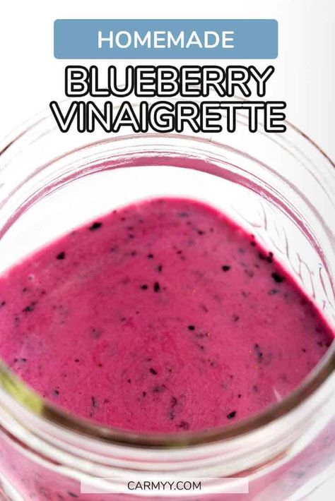 Blueberry Vinaigrette Dressing, Reduced Calorie Recipes, Blueberry Salad Dressing, Blueberry Dressing, Blueberry Vinaigrette, Homemade Vinaigrette, Sweet Dressing, Blueberry Salad, Clean Eating Grocery List