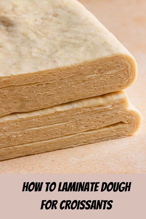 Learn how to laminate dough for beautiful buttery layers for croissants, danish, and other pastries. #baking #danish #laminateddough #howtolaminatedough #croissants #croissantsdough #pastry Make Croissants, Laminated Dough, Pastry Dough Recipe, Puff Pastry Twists, Pot Bread, Pastry Puff, Puff Pastries, Croissant Dough, Danish Pastry