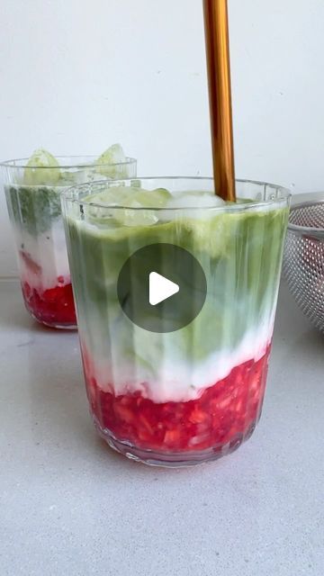 Yumna | Feel Good Foodie | Have you seen this viral iced strawberry matcha latte? It’s sweet, energizing and refreshing and I think I’ll be making it on repeat all... | Instagram Iced Strawberry Matcha Latte, Strawberry Matcha Latte, Matcha Drinks, Feel Good Foodie, Strawberry Matcha, Matcha Drink, Matcha Latte, On Repeat, Have You Seen