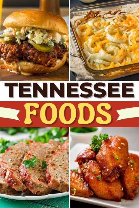 While there may be no signature Tennessee dish, there are plenty of delicious Tennessee foods! So, give each of these a try and see if you can decide which is best. Tennessee Tailgate Food, Tennessee Vols Tailgate Food, Tennessee Recipes, Midwest Recipes, Tennessee Food, Nashville Hot Chicken Recipe, State Recipes, Country Sausage Gravy, Hot Chicken Recipe