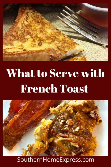 Here are some delicious dishes you can serve with French toast. Whether you're enjoying it for breakfast, brunch, or dinner, you'll love these options! French Toast Brunch, Fruit And Yogurt Parfait, Perfect French Toast, French Toast Ingredients, Delicious French Toast, Classic French Toast, French Toast Breakfast, Toast Sandwich, Homemade Peanut Butter