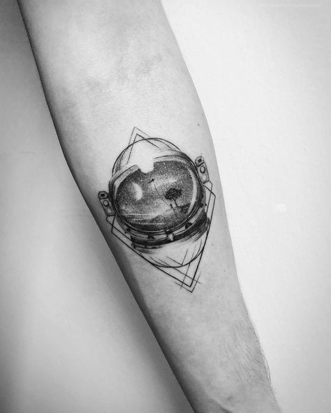 Space Arm Tattoo, Cosmos Tattoo, Internet Bar, Helmet Tattoo, Space Helmet, Astronaut Tattoo, Planet Tattoos, Space Tattoo, Small Tattoos For Guys