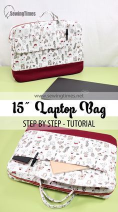 Diy Computer Bag Pattern, Laptop Bag Free Pattern, Sewing Laptop Bag, Laptop Bag Sewing Pattern, Laptop Bag Diy, Diy Laptop Bag Pattern, Laptop Case Pattern, Diy Laptop Case, Diy Laptop Bag