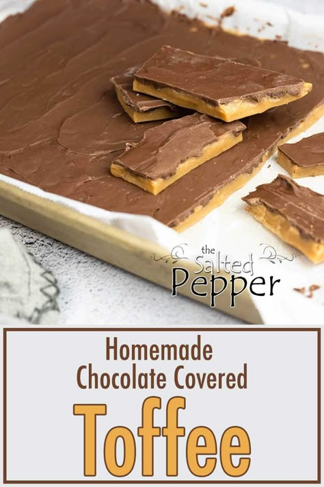 Homemade Toffee Toffee Candy Recipe, Homemade Toffee Recipe, Homemade Candy Recipes, Homemade Toffee, Toffee Candy, Toffee Recipe, Toffee Bars, Ninja Foodi Recipes, Candy Recipes Homemade