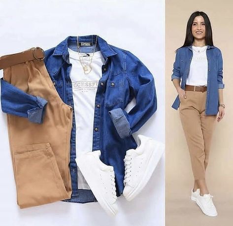 Casual College Outfits, Outfit Mujer, Trendy Dress Outfits, Causual Outfits, Casual Work Outfits, Teenage Fashion Outfits, Business Casual Outfits, Casual Style Outfits, Womens Casual Outfits