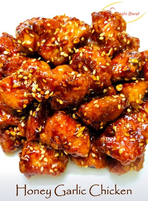 Korean Honey Garlic Chicken Wings, Korean Honey Garlic Chicken, Chicken Honey Garlic, Garlic Honey Chicken, Chicken Sweet And Sour, Chicken Fillet Recipes, Garlic Ginger Chicken, Soy Garlic Chicken, Chicken Hot Dog