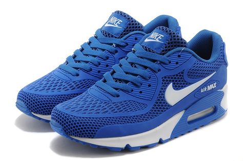 FashionNike Air Max 90 Winter Mid Trainer 806808-300 Nike Air Max 90 Blue, Nike Air Max 90 Mens, Nike Air Max Pink, Nike Air Max 90s, Black Huarache, Nike Air Jordan Shoes, Nike Max, Cheap Nike Air Max, The Vamp