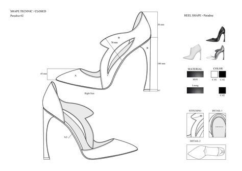 Heels Technical Drawing, Shoe Technical Drawing, Drawing Reference Shoes, Shoes Technical Drawing, Shoes Sketch Design, Shoes Drawing Tutorial, Design Shoes Drawing, Shoes Drawing Reference, Corel Draw Tutorial