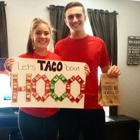 Taco bell proposal Taco Homecoming Proposal Ideas, Food Related Hoco Proposals, Taco Bell Homecoming Proposal, Fast Food Hoco Proposal, Taco Hoco Proposal, Taco Bell Hoco Proposal, Food Hoco Proposals, Food Hoco Proposals Ideas, Hock Proposals