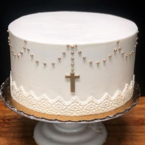 💗Sweet little baptism cake 💗 🎂 🎂 🎂 🎂 🎂 🎂 #baptismcake #lace #cakestagram #instacake #cakesofinstagram – The Cocoa Bean Bakery Baptismal Cake Boy One Layer, White Baptism Cake, Baptism Cake, Cakes For Boys, Red Accents, Cake Stand, Cocoa, Google Search, Cake