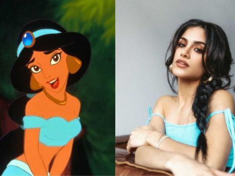 Disney Princesses Reimagined, Jessica Kobeissi, Disney Princess Stories, Original Disney Princesses, Real Life Princesses, Princess Stories, Glittery Dress, Disney Princess Movies, Princess Movies