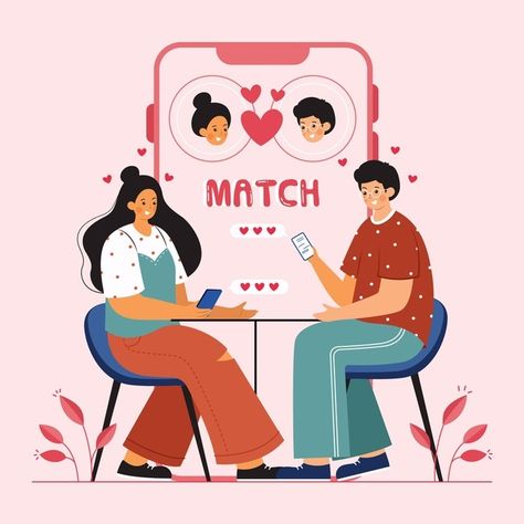 Dating app concept Premium Vector | Premium Vector #Freepik #vector #social-media #network #digital #internet Hinge Dating App, Make Friends Online, Free Local Dating, Hinge Dating, Free Dating Websites, Alphabet Dating, Best Free Dating Sites, First Date Tips, Dating Relationship Advice