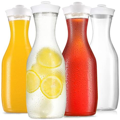 Containers For Fridge, Juice Carafe, Juice Jar, Milk Container, Drink Pitcher, Juice Pitcher, Water Carafe, Tea Juice, Drink Containers