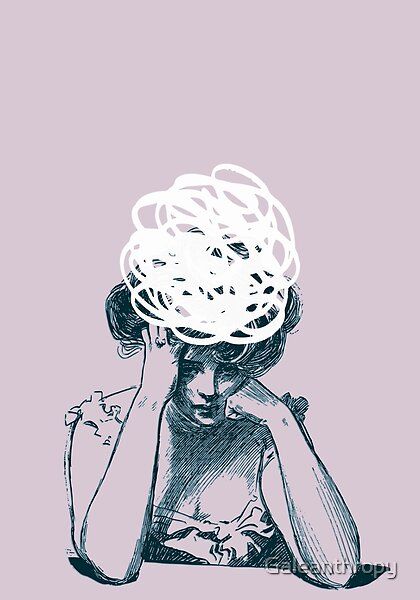 Overthinking girl with a pink background Image Of Overthinking, Overthink Pictures Art, Overthinker Pictures, Overthinking Pictures Mood Wallpaper, Messy Brain Tattoo, Illustrations Overthinking, Wallpaper Backgrounds Overthinking, Overthink Pictures, Overthings Drawing