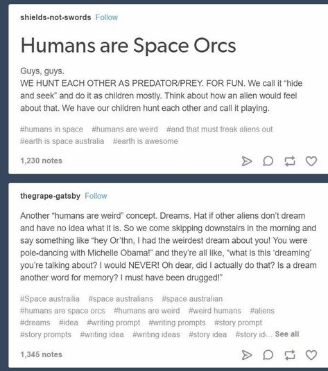 Prey Predator, Humans Are Weird, Tumblr Aliens, Alien Human, Winter Writing Prompts, Strange Dreams, Alien Stuff, Space Orcs, Space Australia