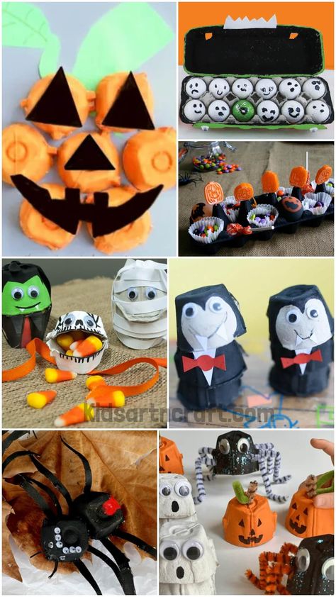 Egg Carton Craft For Halloween Check more at https://www.kidsartncraft.com/egg-carton-craft-for-halloween/ Egg Carton Craft, Carton Craft, Craft For Halloween, Egg Carton Crafts, Egg Carton, Halloween Ideas, Egg, Halloween, Quick Saves