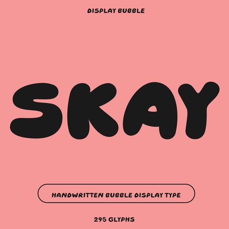 Skay — Handwritten bubble font for beauty & fashion branding - Light (.OTF) Font Alphabet Bubble, Bubble Handwriting, Bubble Typography, Bubble Fonts Alphabet Graffiti, Retro Bubble Font, Fonts Alphabet Graffiti, Bubble Font Free, Bubble Font Letters, Font Animation