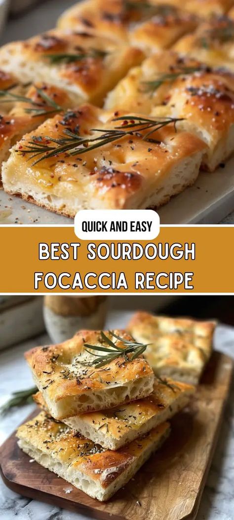 Best Sourdough Focaccia Sourdough Focaccia Recipe, Foccacia Recipe, Sourdough Focaccia, Foccacia Bread, Focaccia Bread Recipe, Sourdough Starter Discard Recipe, Olive Bread, Homemade Sourdough Bread, Focaccia Recipe