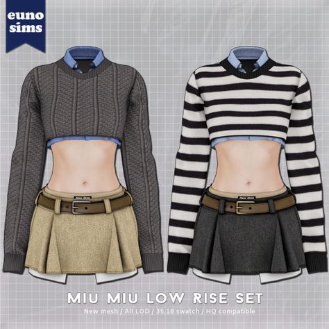 Sims4 Skirt Cc, Euno Sims, Lotes The Sims 4, Alpha Cc, Pelo Sims, The Sims 4 Packs, Sims 4 Game Mods, Sims 4 Body Mods, Tumblr Sims 4