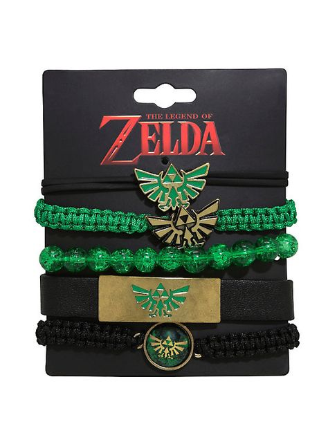 The Legend Of Zelda Bracelet Set, Legend Of Zelda Jewelry, Zelda Bracelet, Zelda Accessories, Zelda Diy, Fierce Deity, Zelda Gifts, Classic Nintendo, Nerd Outfits, Link Zelda