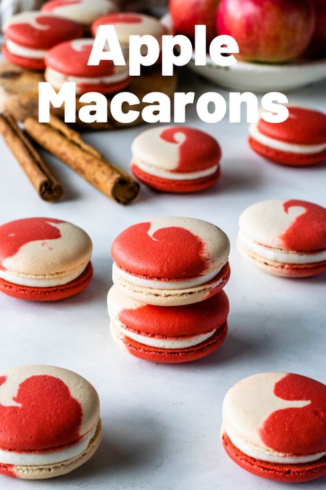 Apple Macarons Recipe, Macarons Filling, Macarons Filling Recipe, Apple Macarons, Blueberries Muffins, Pies And Tacos, Apple Bake, Macaron Recipes, Scone Recipes