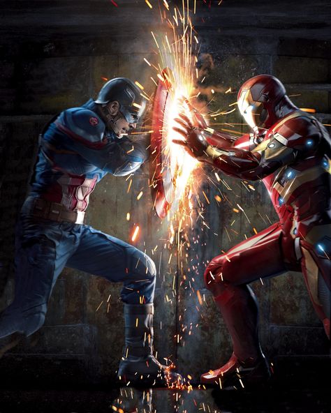 Capitan America Wallpaper, Iron Man Vs Captain America, Iron Man And Captain America, Poster Marvel, Captain America Wallpaper, Iron Man Wallpaper, Superhero Poster, Iron Man Art, Marvel Superhero Posters