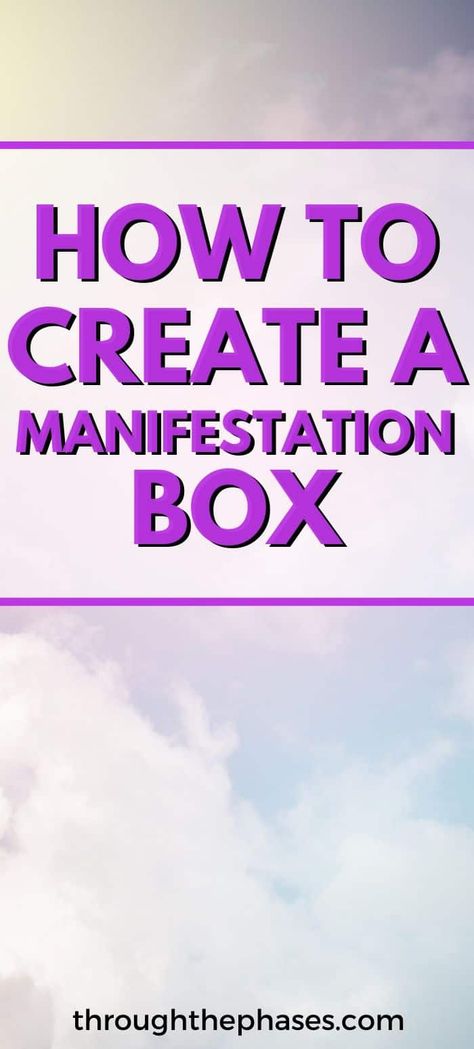 How to Create a Manifestation Box to Manifest Your Dream Life. DIY Manifestation Box Ideas and Inspiration | Creating a manifestation box is one of my favourite manifesting techniques and rituals. Use this tip to manifest anything you want using the Law of Attraction! Manifest Scripting, Lottery Winner Law Of Attraction, Water Manifestation, Manifestation For Beginners, Manifesting Techniques, Money And Abundance, Vision Board Party, Universal Energy, Eclectic Witch