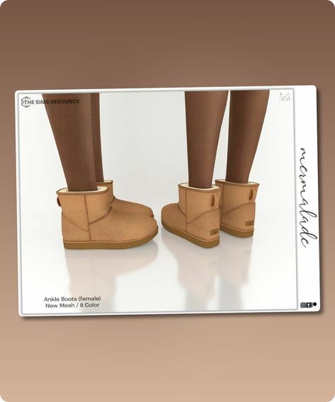 Sims 4 Female Shoe CC: Ankle Boots S233  Female  By Mermaladesimtr Ugg Boots Sims 4 Cc, Sims Cc Uggs, Female Shoes Cc Sims 4, Sims 4 Cc Shoes Jius, Sims 4 Tennis Shoes, Sims Uggs, Sims 4 Cc Uggs Patreon, Uggs Cc Sims 4, Sims 4 Shoes Pack