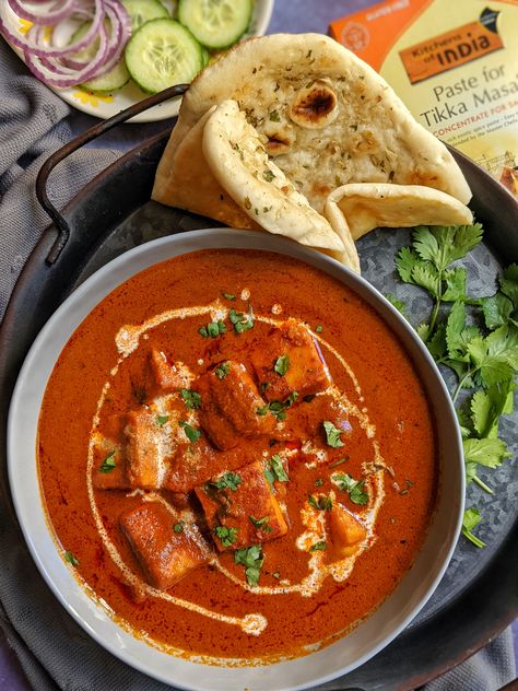 Kitchens of India – Paneer Tikka Masala Paneer Tikka Masala, Tikka Masala Sauce, How To Make Paneer, Italian Christmas Cookies, Masala Sauce, Healthy Vegetarian Dinner, Jeera Rice, Paneer Tikka, Italian Christmas