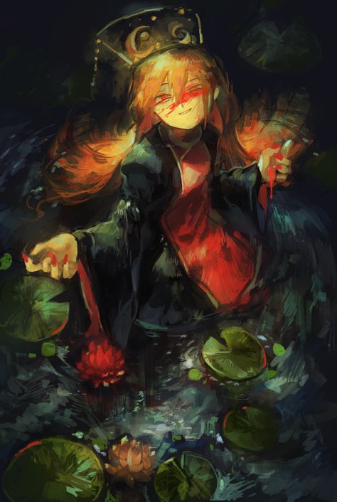 Touhou Project- Junko artwork by Nazoko Junko Touhou Icon, Touhou Aesthetic, Touhou Junko, Junko Touhou, Touhou Fanart, Touhou Wallpaper, Witches Aesthetic, Touhou Anime, Big Art