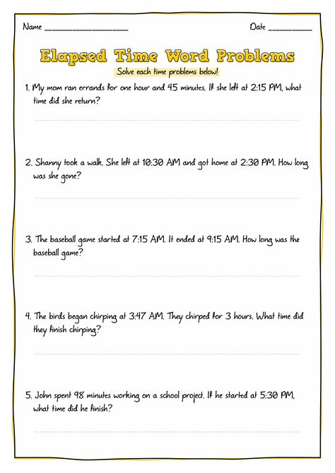 3rd Grade Elapsed Time Word Problems Worksheets Time Word Problems 3rd Grade, Math Olympiad Problems, Elapsed Time Worksheets, Word Problems 3rd Grade, Elapsed Time Word Problems, Time Word Problems, Analytical Thinking, Fraction Word Problems, Telling Time Worksheets