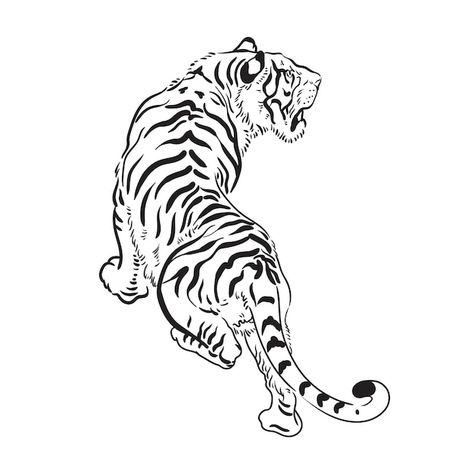 Vietnamese Tiger Tattoo, Back Tats, Tiger Illustration, Tiger Tattoo, Tattoo Drawings, Tattoos And Piercings, Piercings, How To Draw Hands, Tattoos