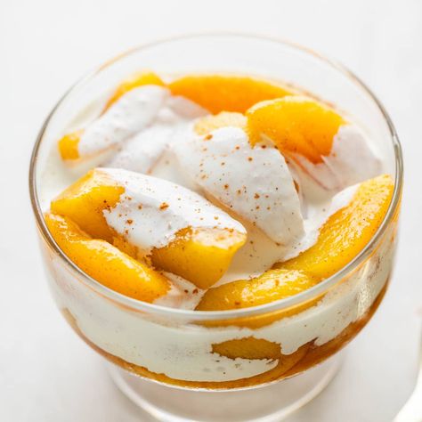 Delight in the natural sweetness of peaches with this easy peaches and cream recipe. Perfect for summer parties or a simple indulgence at home! Peaches And Cream Recipe, The Stay At Home Chef, Delicious Cheesecake Recipes, Stay At Home Chef, Yummy Cheesecake, Amazing Chocolate Cake Recipe, Summer Sweets, Dairy Free Alternatives, Homemade Dinner Rolls