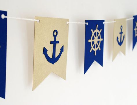 Nautical Classroom Theme, Anchor Birthday, Nautical Classroom, Boat Theme, Nautical Party Decorations, Deco Marine, Maritime Decor, Nautical Themed Party, Nautical Diy