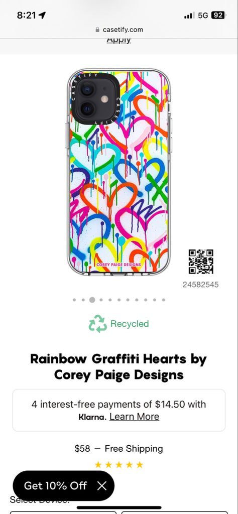 Graffiti Hearts, Heart Phone Case, Iphone 16 Pro, Spray Paint, Iphone 16, Graffiti, Spray, Rainbow, Paint