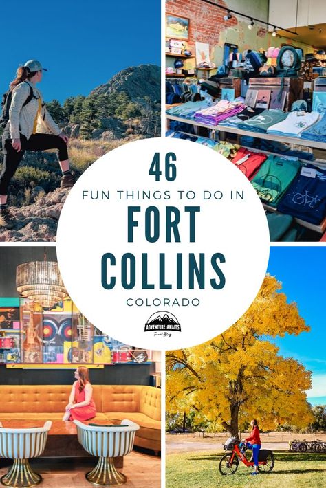 Are you looking for fun things to do in Fort Collins? Here is your guide to 46 activities you don't want to miss while visiting Fort Collins! Ft Collins Colorado Things To Do, Things To Do In Fort Collins Colorado, Fort Collins Colorado Things To Do, Ft Collins Colorado, Colorado Activities, Travel Colorado, Weekend Getaways For Couples, Road Trip To Colorado, Colorado Living