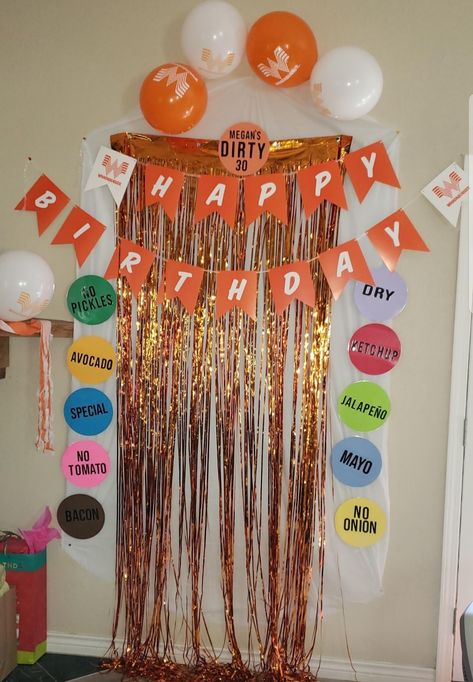 Whataburger Party Theme, Whataburger Birthday Party, Whataburger Party, Texas Birthday, Graduation Designs, What A Burger, Baby Weeks, Texas Theme, Kylie Birthday