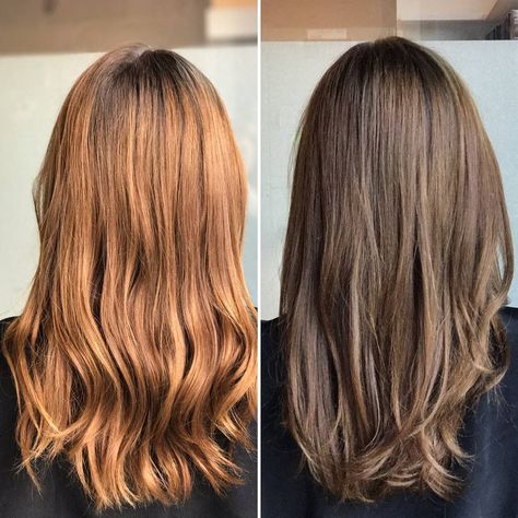 Back to her natural hair color! We used Veneto Light Brown (7NVA) at the Madison Reed Color Bar. Madison Reed Hair Color, Light Brown Hair Color, Honey Blond, Types Of Hair Color, Madison Reed, Brown Ombre Hair, Ash Hair, Ash Hair Color, Perfect Hair Color