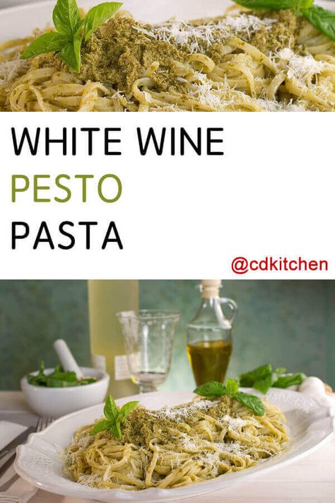 Wine Pasta Sauce, White Wine Pasta Sauce, Pasta Parmesan, Baked Pasta Casserole, Wine Pasta, Pesto Pasta Recipe, Pesto Sauce For Pasta, Easy Pasta Sauce, Lemon Pesto