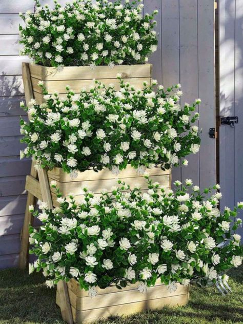 1pc/2pcs Artificial Flowers, Fake Outdoor UV Resistant Boxwood Shrubs Faux Plastic Greenery Plants For Outside Hanging Planter Patio Yard Wedding Indoor Home Kitchen Farmhouse DecorI discovered amazing products on SHEIN.com, come check them out! Boxwood Shrubs, Greenery Plants, Box Wood Shrub, Wedding Indoor, Kitchen Farmhouse Decor, Table Centerpiece Decorations, Yard Wedding, Pump House, Daisy Bouquet